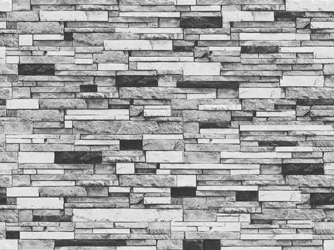 Seamless outdoor architectural culture stone rock stone mosaic wall brick wall ground