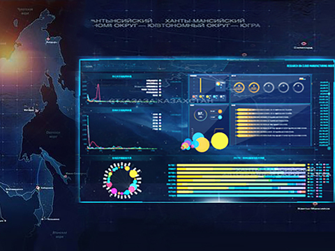 Modern big data technology electronic screen