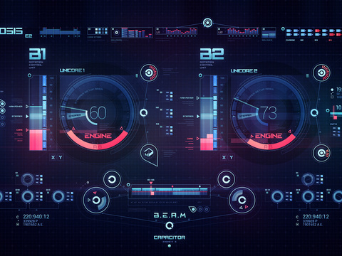 Modern big data technology electronic screen