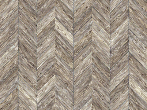 Seamless Herringbone Textured Parquet Wood Floor