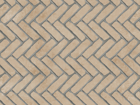 Seamless Herringbone Pattern Spliced Cement Floor Tile Sidewalk Road Ground Square Paving