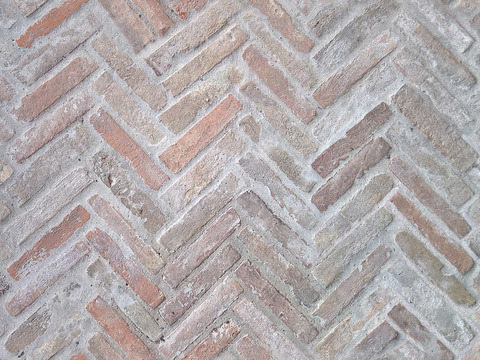 Seamless Herringbone Pattern Ceramic Tile Patchwork Floor Tile Sidewalk Road Ground Square Paving