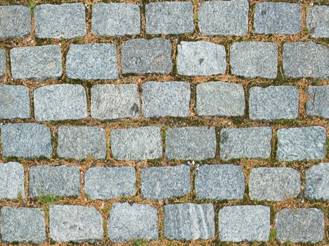 Seamless green brick road stone paving ground paving tile