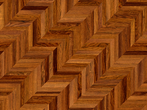 Seamless Herringbone Textured Parquet Wood Floor