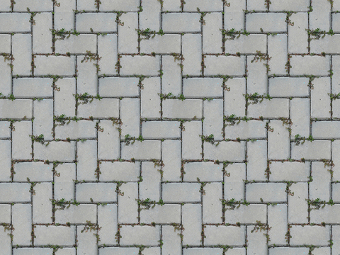 Seamless Herringbone Pattern Spliced Cement Floor Tile Sidewalk Road Ground Square Paving