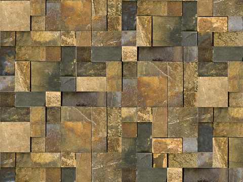 Seamless outdoor building culture stone parquet rock tile wall tile wall ground