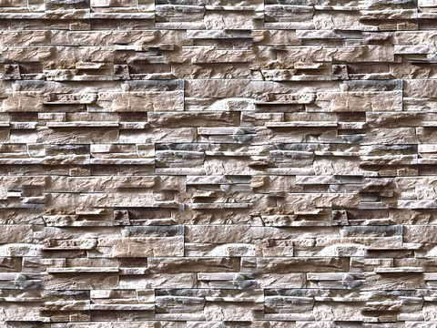 Seamless outdoor architectural culture stone rock stone mosaic wall brick wall ground