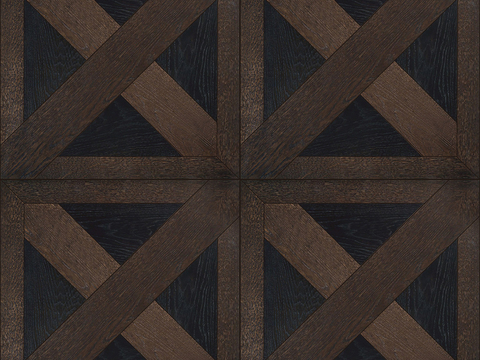 Seamless Geometric Parquet Textured Wood Floor