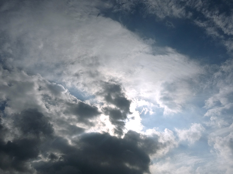 Cloudy blue sky landscape landscape