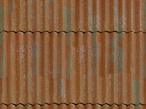 Seamless building roof color steel metal iron wave tiles