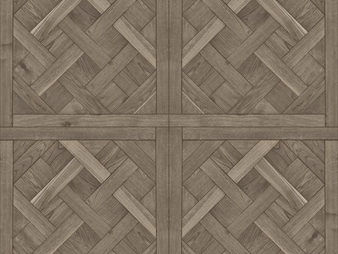 Seamless Geometric Parquet Textured Wood Floor