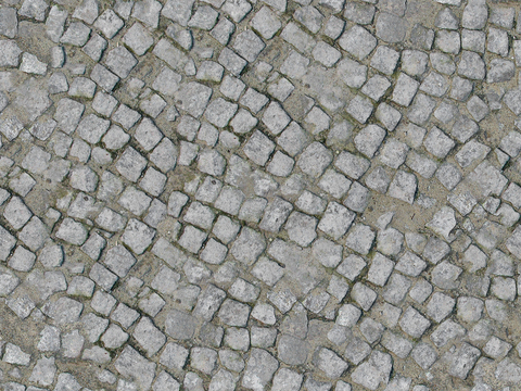 Seamless gray distressed square parquet floor tile sidewalk road ground street square paving