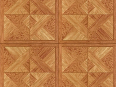 Seamless Geometric Parquet Textured Wood Floor