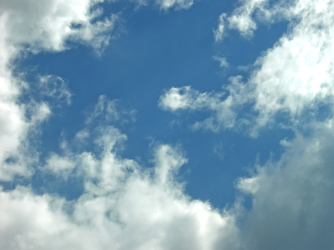 Cloudy blue sky landscape landscape