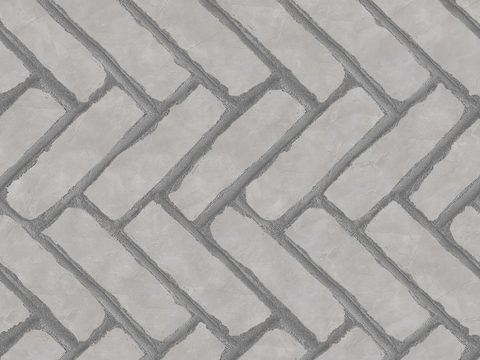 Seamless light gray Herringbone Pattern Spliced Cement Floor Tile Sidewalk Road Ground Square Paving