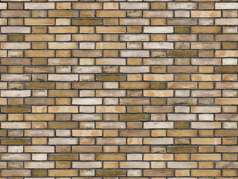 Seamless yellow brick wall outdoor wall ground