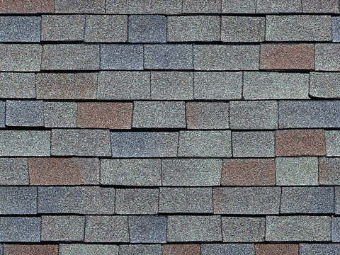 Seamless gray villa building roof asphalt tiles