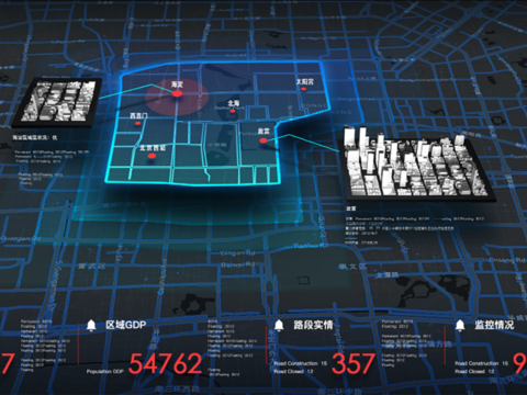 Modern big data technology electronic screen