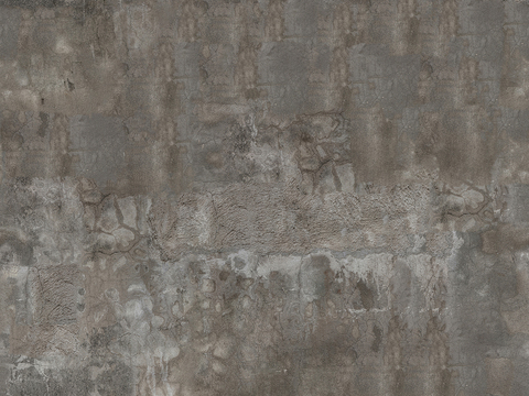 Seamless gray old damaged concrete cement wall ground