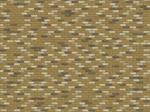 Seamless yellow brick wall outdoor wall ground