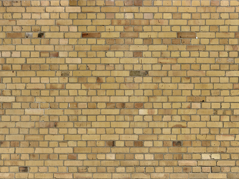 Seamless yellow brick wall exterior wall ground