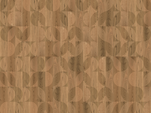 Seamless Geometric Parquet Textured Wood Floor