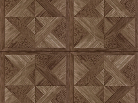 Seamless Geometric Parquet Textured Wood Floor