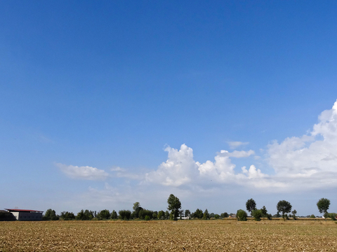 Cloudy blue sky landscape landscape