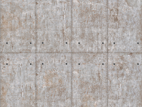 Seamless gray old damaged concrete cement wall ground