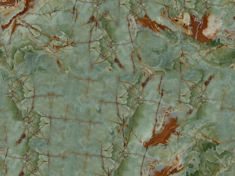 seamless green marble rock slab tile