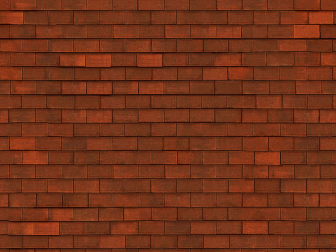 Seamless Red Villa Building Flat Roof Tiles