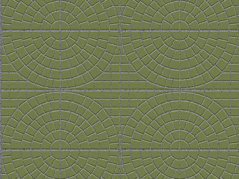 Seamless Green Goose Soft Stone Patchwork Floor Tile Sidewalk Road Ground Square Paving