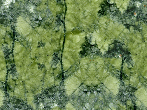 Seamless Green Large Flower Green Marble Rock Slab