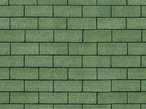 Seamless Green Villa Building Roof Asphalt Tiles