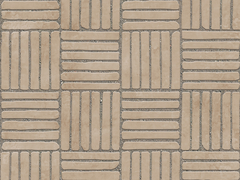 Seamless parquet cement floor tile pavement road ground square paving