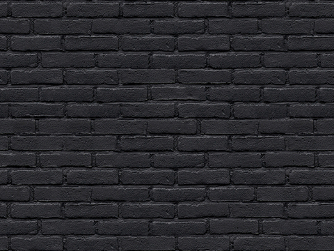 Seamless black old brick wall wall ground