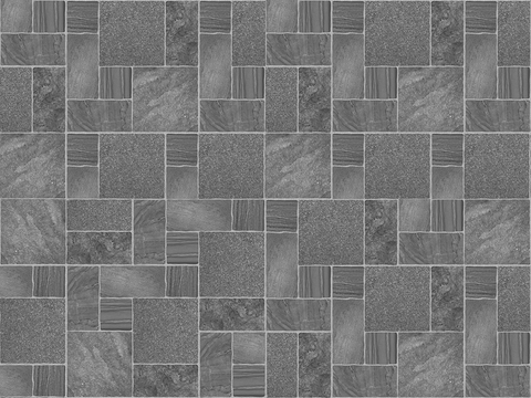 Seamless granite stone geometric parquet floor tile sidewalk road ground square paving