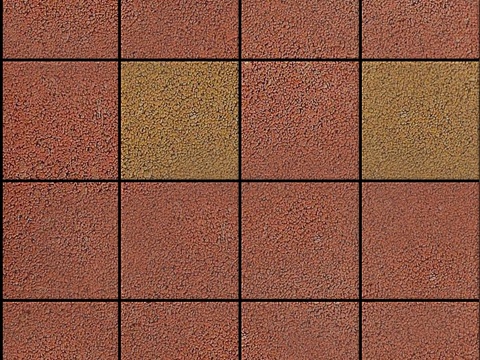 Color permeable brick with normal