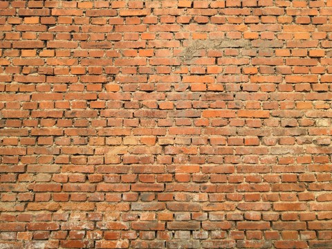 red brick wall