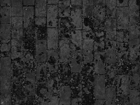 Seamless black old brick wall wall ground