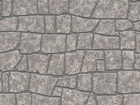 Seamless irregular mosaic slate floor tile pavement road ground square paving