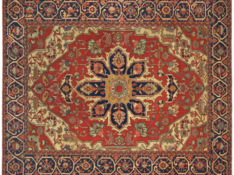 Buckle-free European classical retro Persian carpet