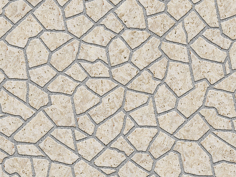 Seamless irregular mosaic slate floor tile pavement road ground square paving