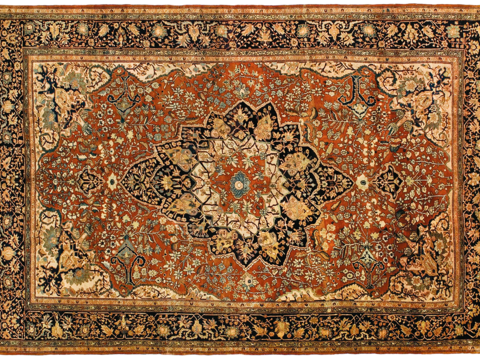 Buckle-free European classical retro Persian carpet