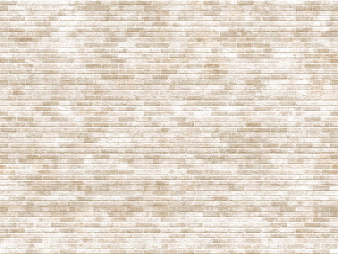 Seamless creamy-white brick wall wall exterior wall ground