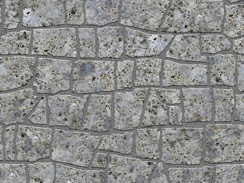 Seamless irregular mosaic slate floor tile pavement road ground square paving