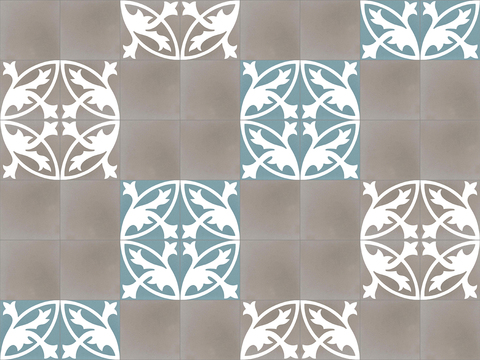 Seamless European style retro cement concrete stone geometric mosaic pattern ceramic tile tile floor tile wall tile