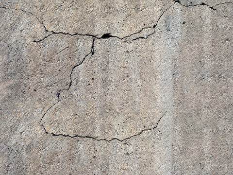 Seamless warm gray old damaged concrete cement wall ground