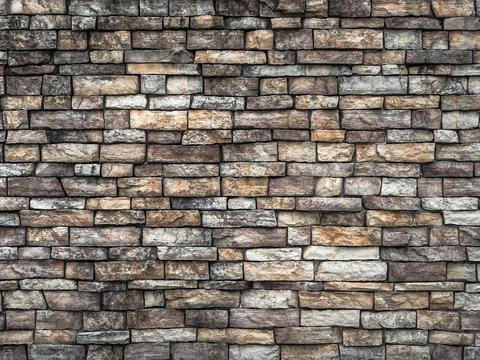 culture stone rubble stone wall