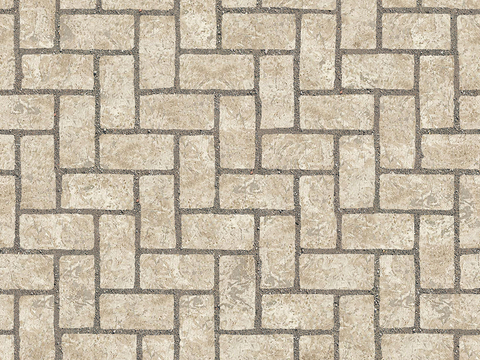 Seamless Beige Herringbone Pattern Concrete Floor Tile Sidewalk Road Ground Square Paving